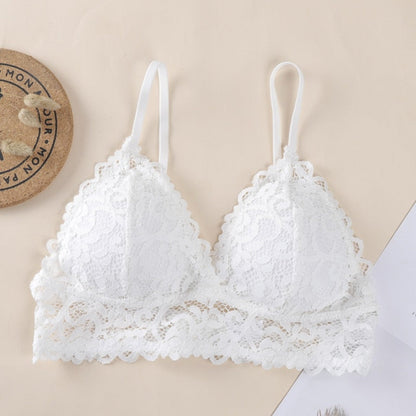 Women Lace Bralette Seamless Bras Sexy Beauty Back Tube Tops Girls Underwear Gathered Bras